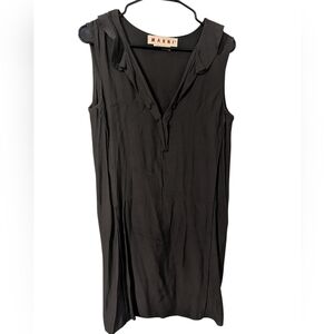Marni,Brown Shift Sleeveless Dress,Size 40
